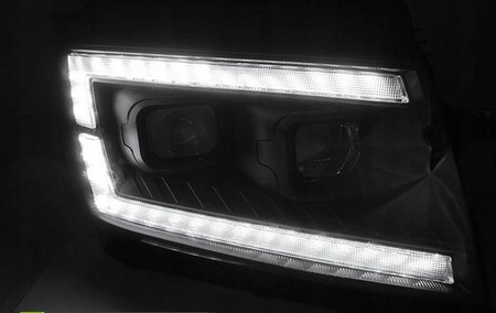 Led-strålkastare i svart för Vw Crafter Ii 2017-