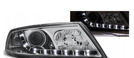 Skoda Octavia II 2 lampor 04-08 H7 Dagsljus Krom