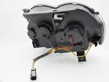 Rörstrålkastare för strålkastare Svart Jeep Grand Cherokee 2005-2008