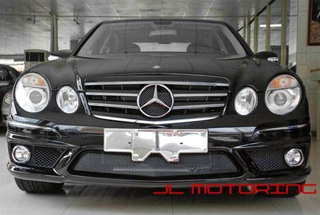 FRONTGRILL MERCEDES W211 06-09 KROM/SVART