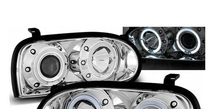 VW Golf III strålkastare CHROM RINGI