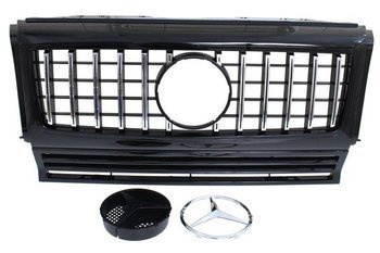 GRILL MERCEDES BENZ W463 G63 LOOK SHINY BLACK (90-18)