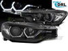 BMW F30 F31 11-15 LED BLACK DRL strålkastare