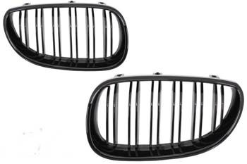 GRILL (NJURAR) BMW E60 E61 03-10 BLANK SVART