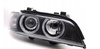 BMW E39 LCI 00-03 Lampy Xenon D2s Black Ring