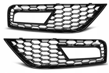 Halogenram grill svart Audi A4 B8 RS-STYLE 1