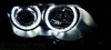 Strålkastare BMW E46 Angel Eyes LED B