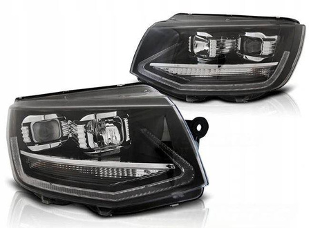 Vw T6 15- svarta led tru drl-strålkastare
