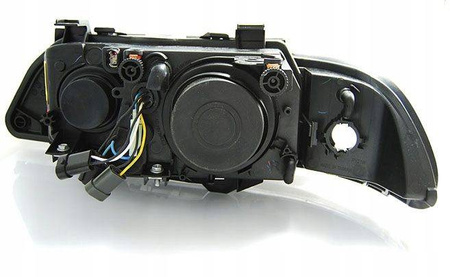 Strålkastare BMW E39 95-03 Svart Ring LED Depo