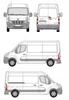 Renault Master L2H2 plattform för takräcke