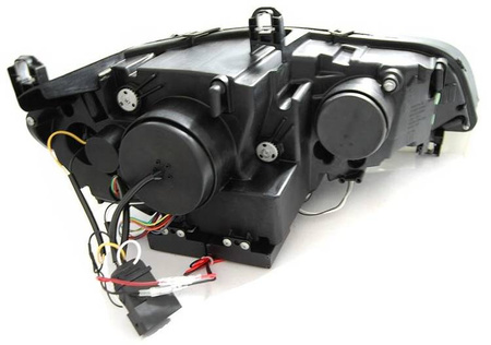 Strålkastare nya BMW X5 E70 07-10 RINGS 3D DRL CHR XENON AFS