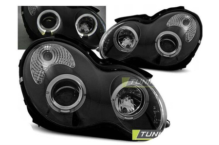 Lampor Mercedes C-Klass W203 00-04 linser svart