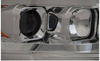Dodge Ram 02-06 strålkastare med rörljus i krom
