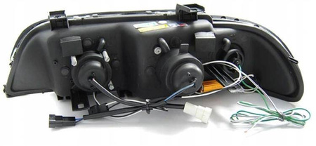 BMW E39 CHROM LED-strålkastare + RINGAR