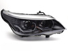 ANGEL EYES LED 3D SVART strålkastare till BMW E60 E61 03-07
