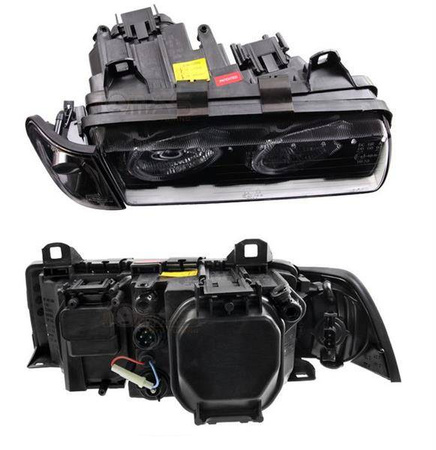 Strålkastare BMW E36 BLACK Coupe / Cabrio