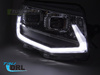 VW T6 15-19 TUBE LIGHT CHROM DRL-strålkastare