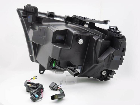 Strålkastare full LED svart för Dodge Ram 19-22