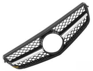 GRILL MERCEDES W204 C SVART KROM C63 LOOK AMG