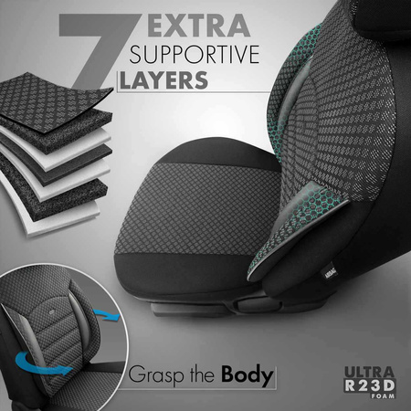 Bilsätesöverdrag set OTOM SPORT PLUS 101