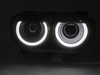 Strålkastare för DODGE CHALLENGER 2008-2014 svart