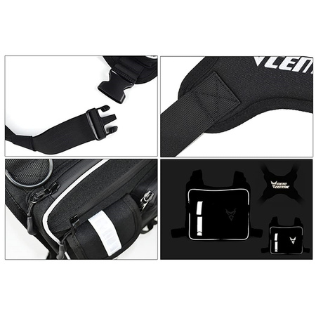 Väst med motocentrisk väska