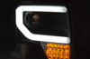 Framlampor Ford F150 Mk12 08-14 Svart Led