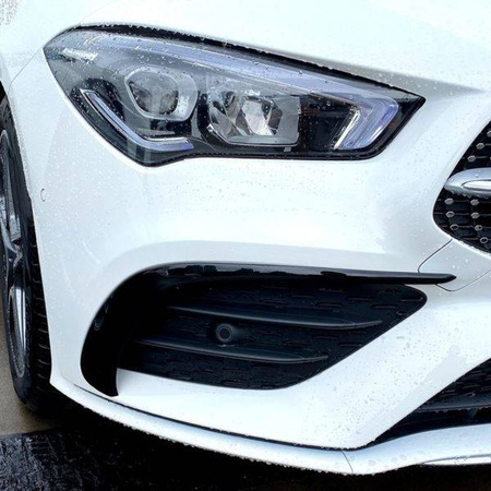 FRONTSPLITTER MERCEDES C118 CLA BLANK SVART