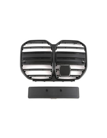 GRILL BMW 4 G26 GRAND COUPE BLANK SVART