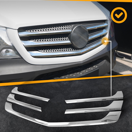 Atrium trimmar Mercedes Sprinter W906 2013+ CHROME