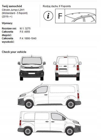 Bagageplattform Peugeot Expert L2H1 20