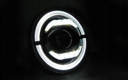 Ea Led-strålkastare för Jeep Wrangler Tj Lj Jk 96-18