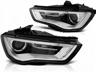 Audi a3 strålkastare lampor 8v 12-16 svart led depo