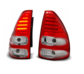 LED-lampor Toyota Land Cruiser 120 03-09 Rödvit