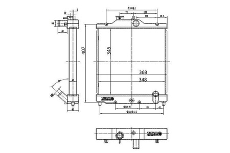 Sportvattenkylare Honda Civic 92-00 TurboWorks