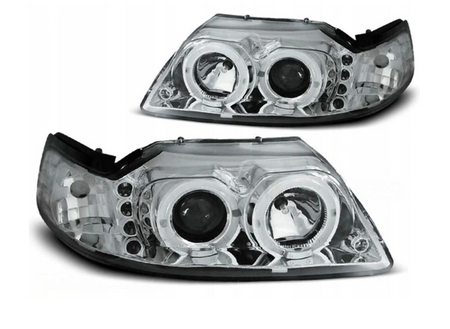 Strålkastare Ford Mustang 98-04 Ringi Chrome