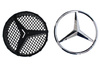 GRILL MERCEDES BENZ W463 G63 LOOK SHINY BLACK (90-18)