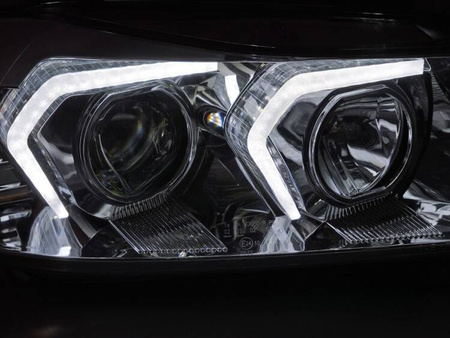 BMW E90/E91 05-08 krom LED-strålkastare