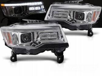 LED-kromlampor för Jeep Grand Cherokee WK 14-21