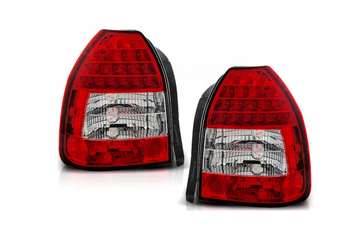 Honda Civic 95-01 3d röda vita led-lampor