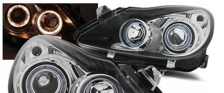Opel Corsa D BLACK RINGI strålkastare