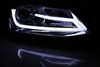 Strålkastare VW Jetta vi 11- krom led drl