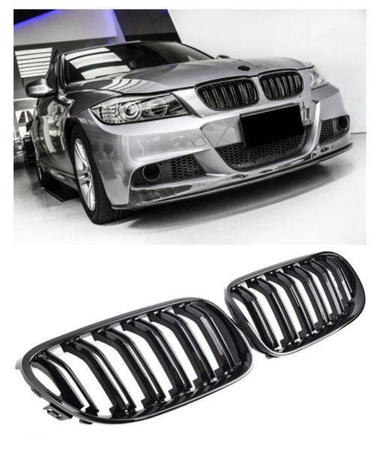 GRILL (NJURAR) BMW E90 LCI 08-11 BLANK SVART