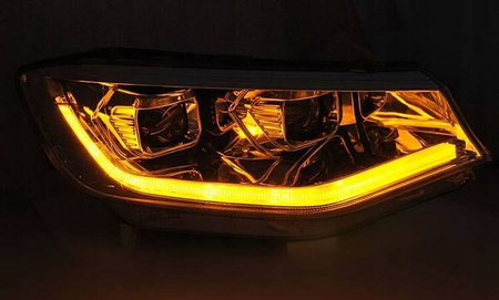 LED-strålkastare krom DRL-lampor till VW Caddy 20-