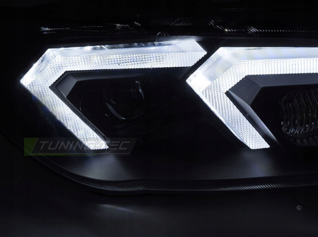Strålkastare LED DRL för BMW E92 E93 LCI (2010-2013) - Ersättning Xenon, Svart