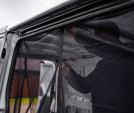Höger sida skjutdörr myggnät för RENAULT TRAFIC 2014-