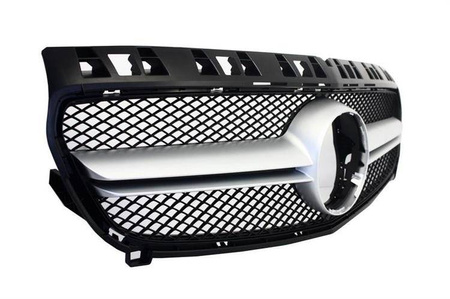 GRILL MERCEDES W176 12 -16 LOOK A45 AMG SILVER