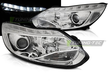Strålkastare nya FORD FOCUS MK3 11-10.14 LED KROM