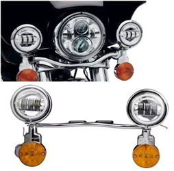 Set med LED-ljusramper + blinkers med ram