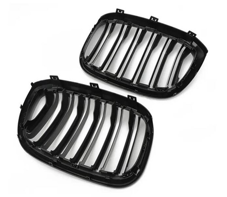 Grill BMW X3 X4 G01 G02 GLANS SVART 17 - 21